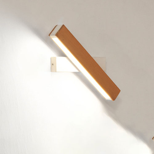 Wooden LED Wall Lamp Modern Adjustable Lighting